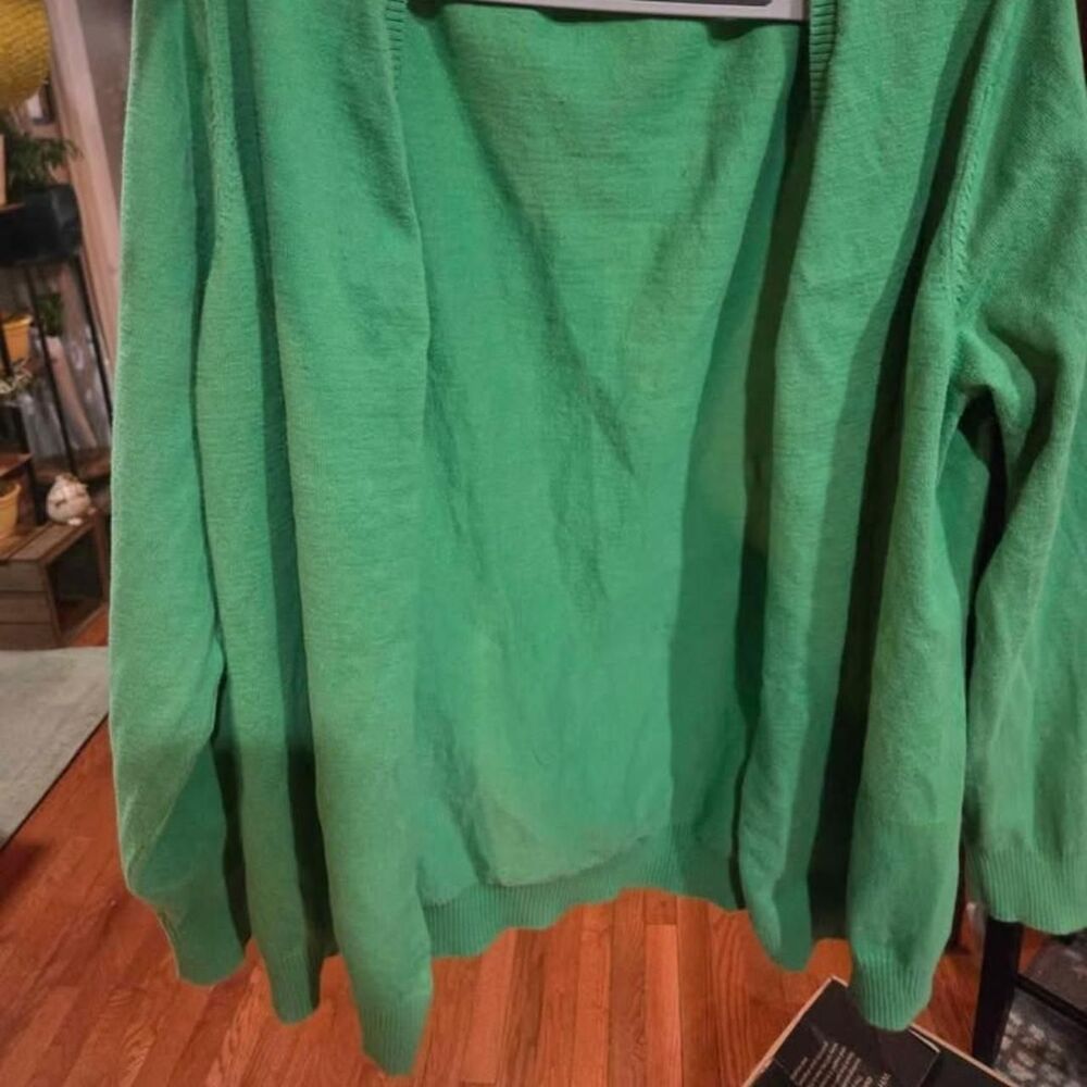 Old-navy Women's Green and White Cardigan